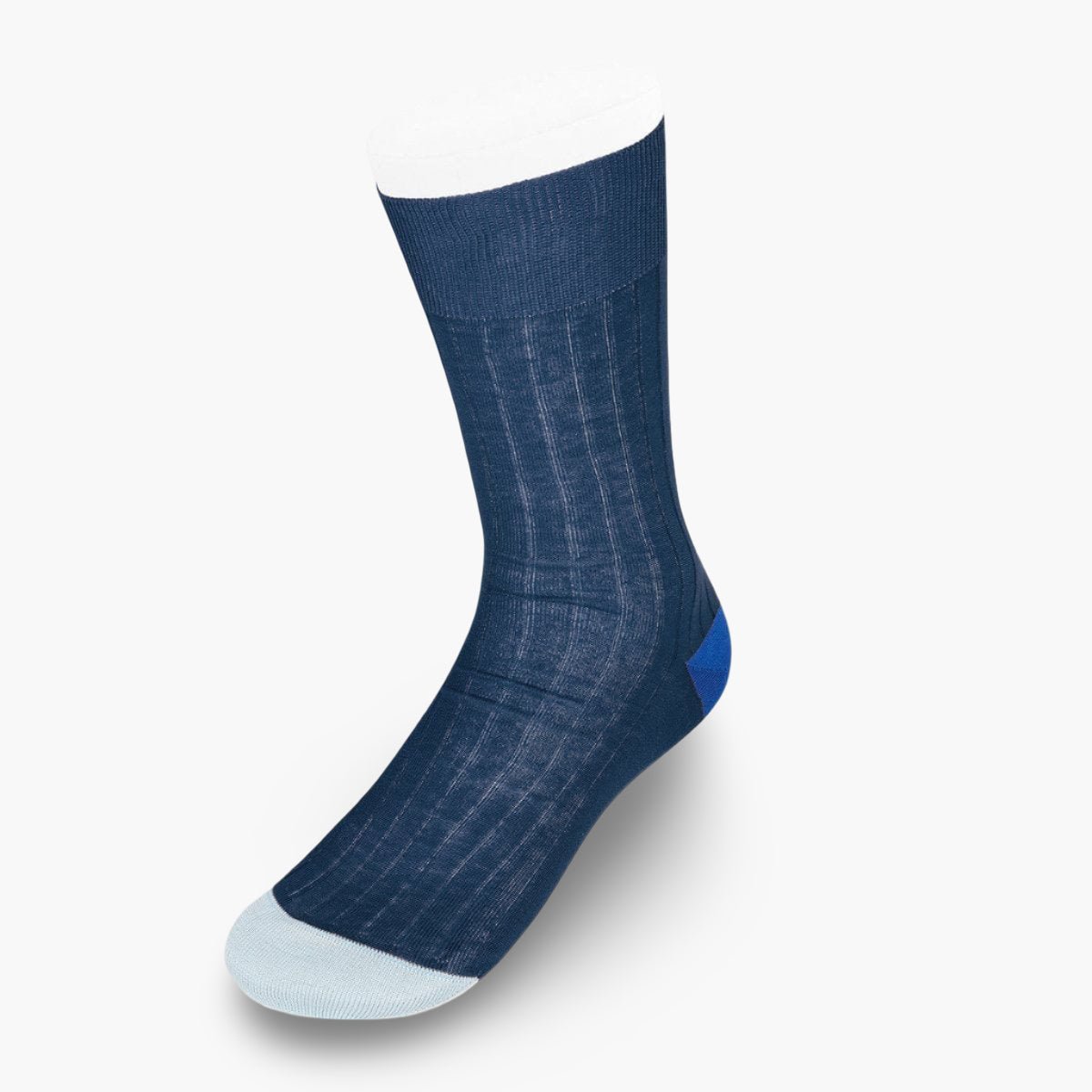 Short Cotton Socks With Contrast Heel Toe