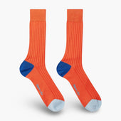Short Cotton Socks With Contrast Heel Toe