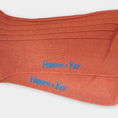 Short Pale Cotton Socks