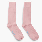 Short Pink Heavy Wool Sport Socks