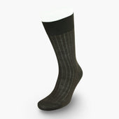 Short Dark Brown Cotton Socks