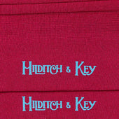 Short Cerise Cotton Socks