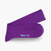 Short Purple Cotton Socks