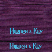 Short Purple Heavy Wool Sport Socks