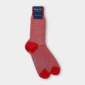 Short Red & White Pin Dot Cotton Socks