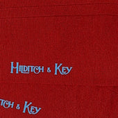 Short Red Wool Socks