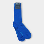 Short Royal Blue Heavy Wool Sport Socks