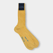 Short Yellow Cotton Socks