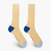 Short Cotton Socks With Contrast Heel Toe