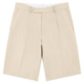 Tully Beige Linen Shorts