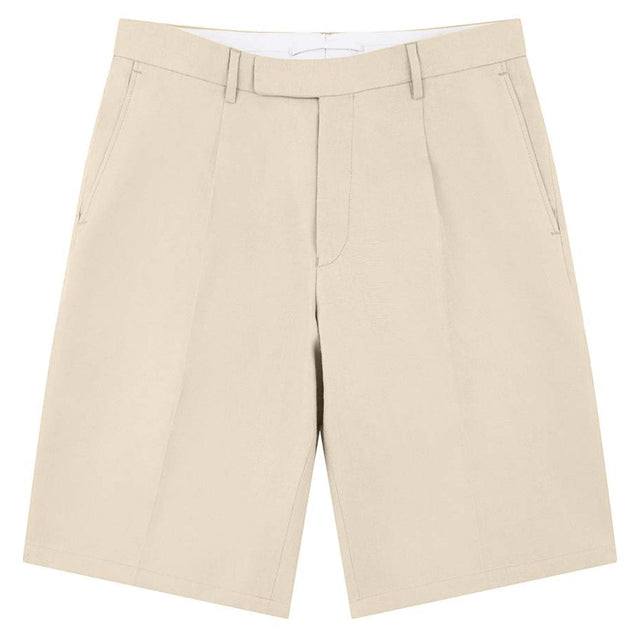 Tully Beige Linen Shorts