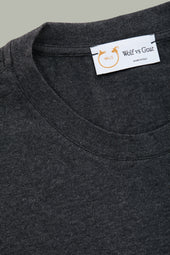 Cotton Cashmere Short Sleeve Crew Neck Tee Fumo