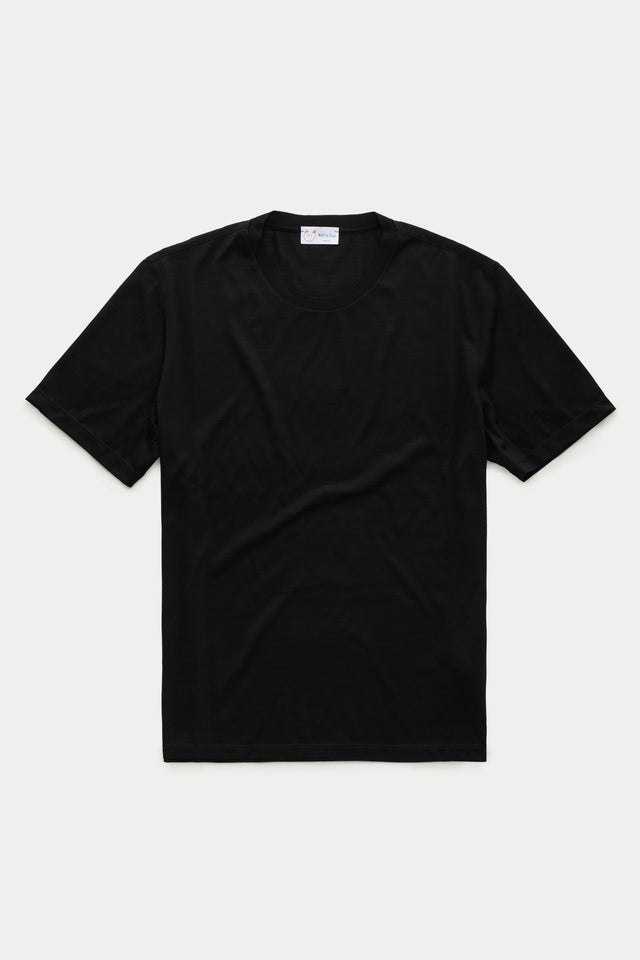 Superfine Wool T-Shirt Black