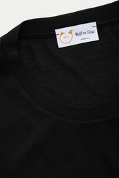 Superfine Wool T-Shirt Black