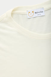Light Weight Bamboo Sorona Short Sleeve Crew Neck T-Shirt Snow White