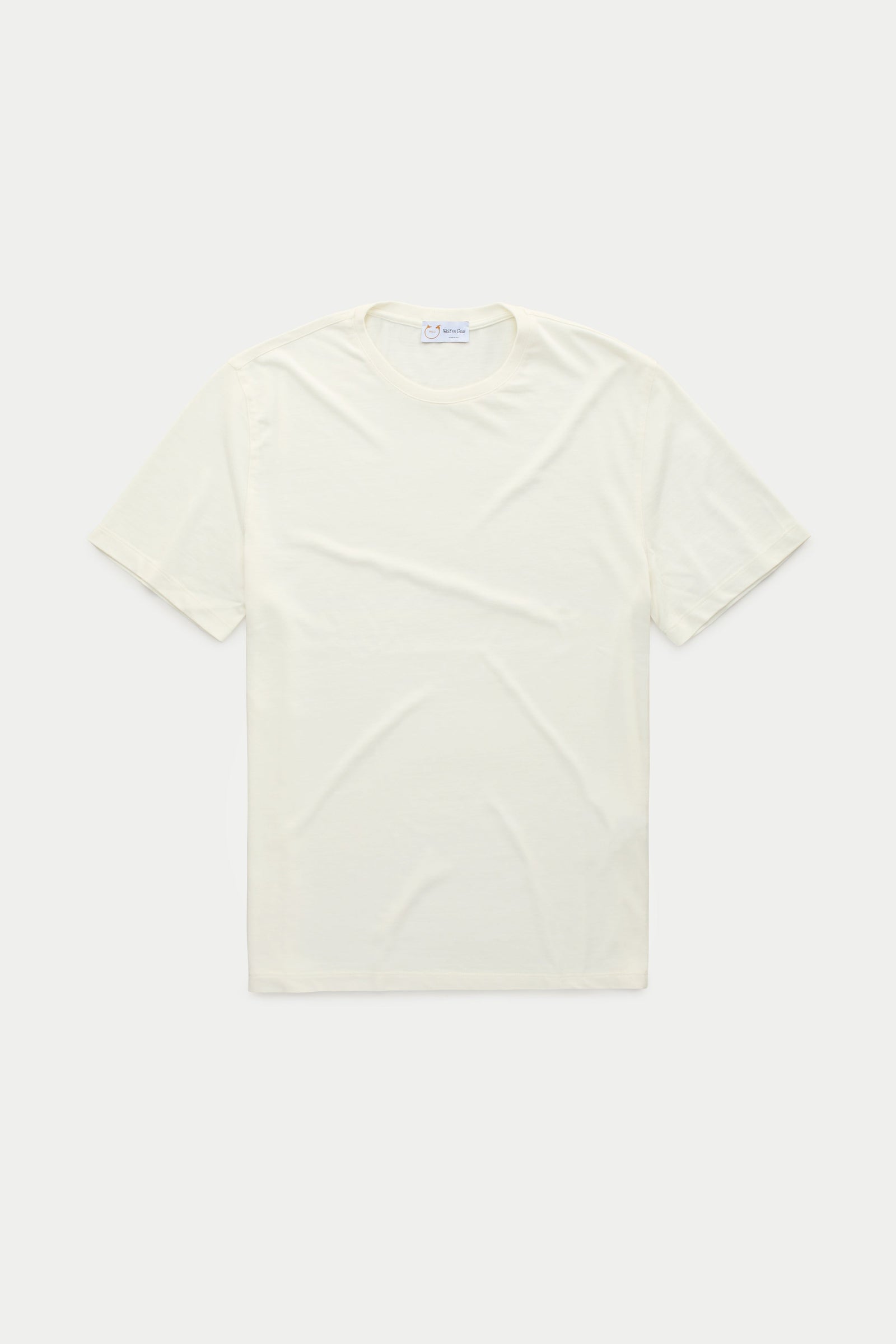 Light Weight Bamboo Sorona Short Sleeve Crew Neck T-Shirt Snow White