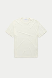Light Weight Bamboo Sorona Short Sleeve Crew Neck T-Shirt Snow White