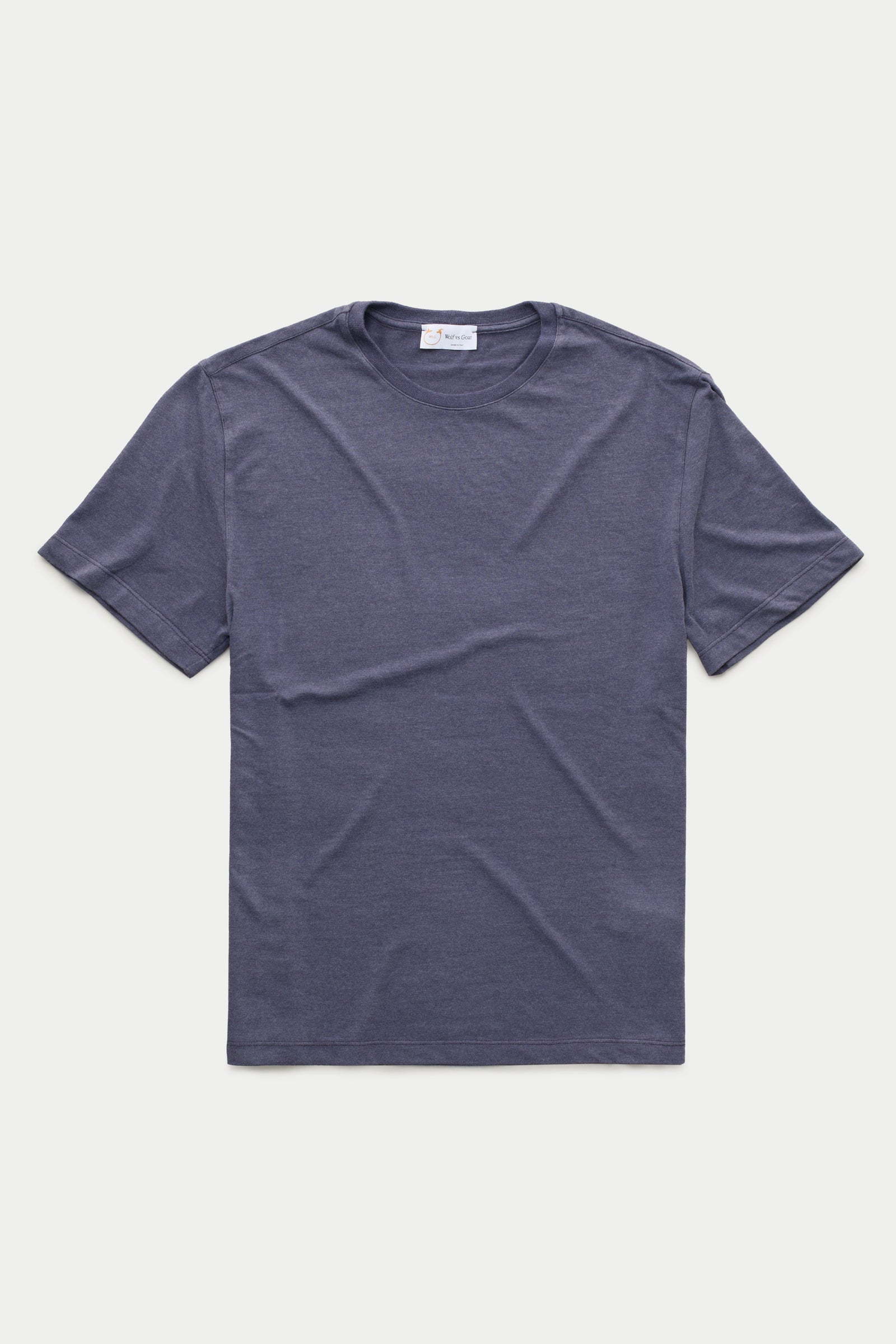 Heavyweight Short Sleeve Bamboo Sorona Jersey Crewneck Baritone Blue