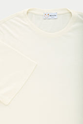 Light Weight Bamboo Sorona Short Sleeve Crew Neck T-Shirt Milk Frost