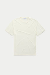Light Weight Bamboo Sorona Short Sleeve Crew Neck T-Shirt Milk Frost