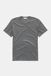 Heavyweight Bamboo Sorona Interlock Short Sleeve Crew Grey