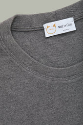 Heavyweight Bamboo Sorona Interlock Short Sleeve Crew Grey