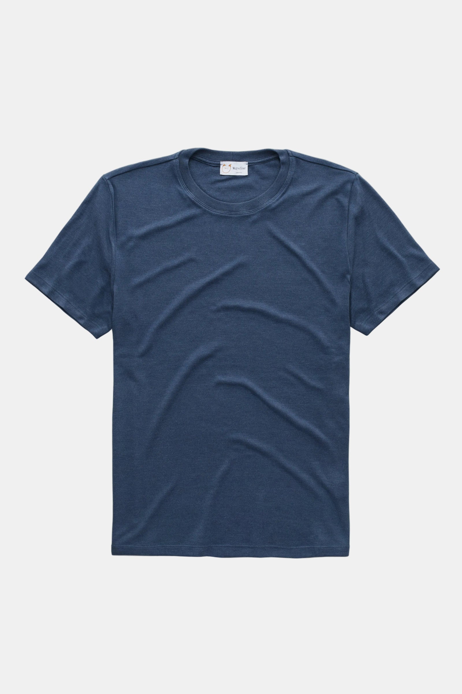 Heavyweight Bamboo Sorona Interlock Short Sleeve Crew Navy