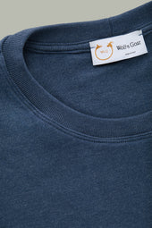 Heavyweight Bamboo Sorona Interlock Short Sleeve Crew Navy