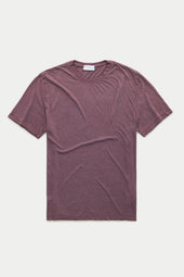Light Weight Bamboo Sorona Short Sleeve Crew Neck T-Shirt Mulberry Wine
