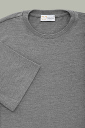 Light Weight Bamboo Sorona Short Sleeve Crew Neck Grey