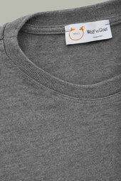 Light Weight Bamboo Sorona Short Sleeve Crew Neck Grey