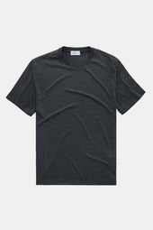 Heavyweight Short Sleeve Bamboo Sorona Jersey Crewneck Black
