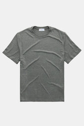 Heavyweight Short Sleeve Bamboo Sorona Jersey Crewneck Grey