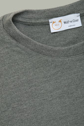 Heavyweight Short Sleeve Bamboo Sorona Jersey Crewneck Grey