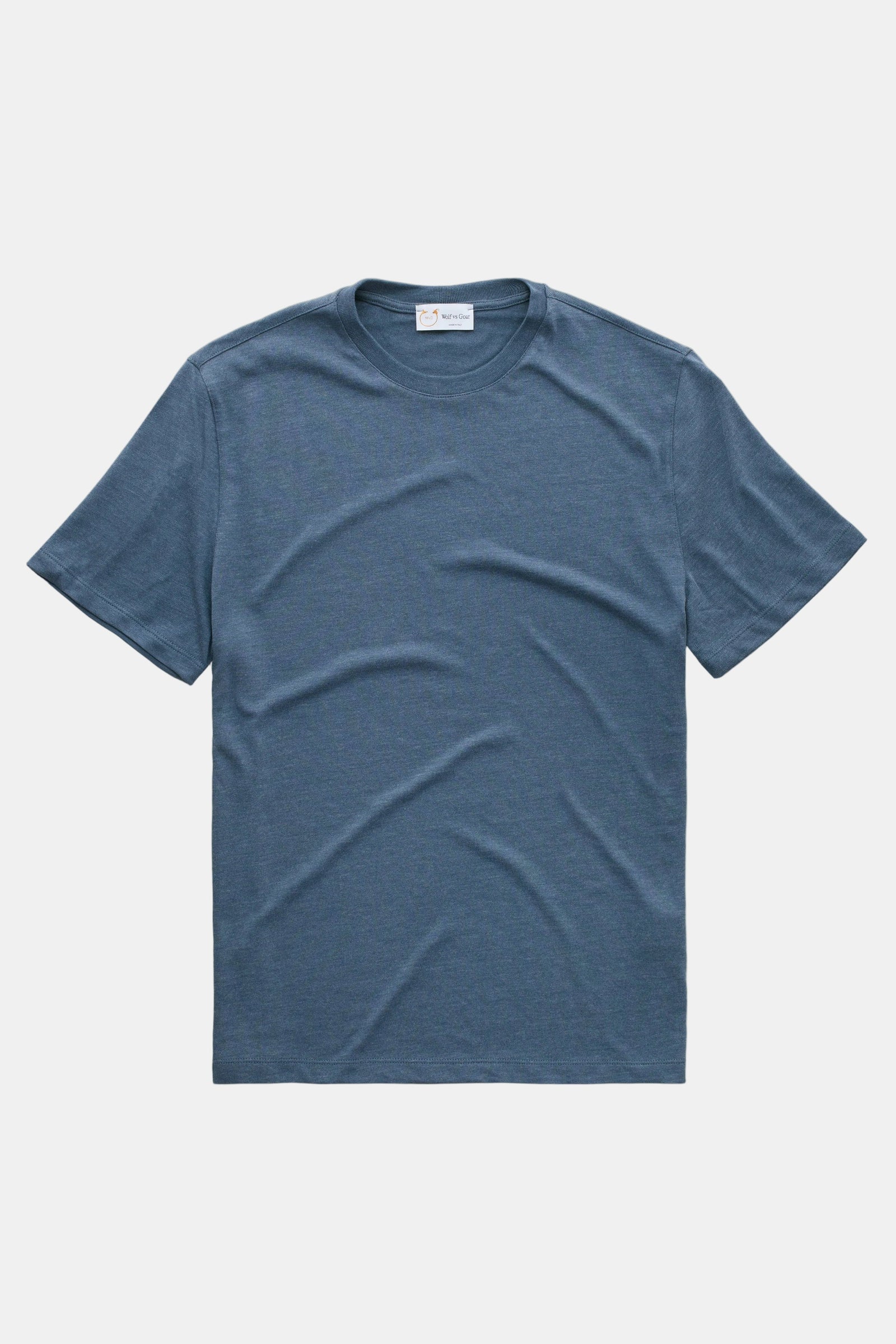 Heavyweight Short Sleeve Bamboo Sorona Jersey Crewneck Navy