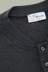 Henley Short Sleeve Bamboo Sorona Interlock Black