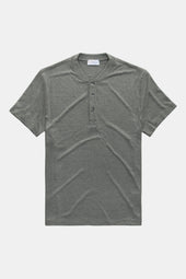 Henley Short Sleeve Bamboo Sorona Interlock Grey