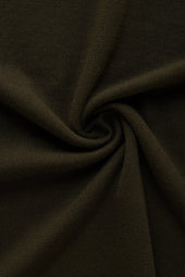 Wool Knitted Short Sleeve Polo Olive