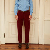 Thomas Burgundy Moleskin Trouser