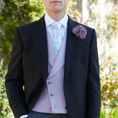 Hayward Lilac Royal Gabardine Wool Waistcoat