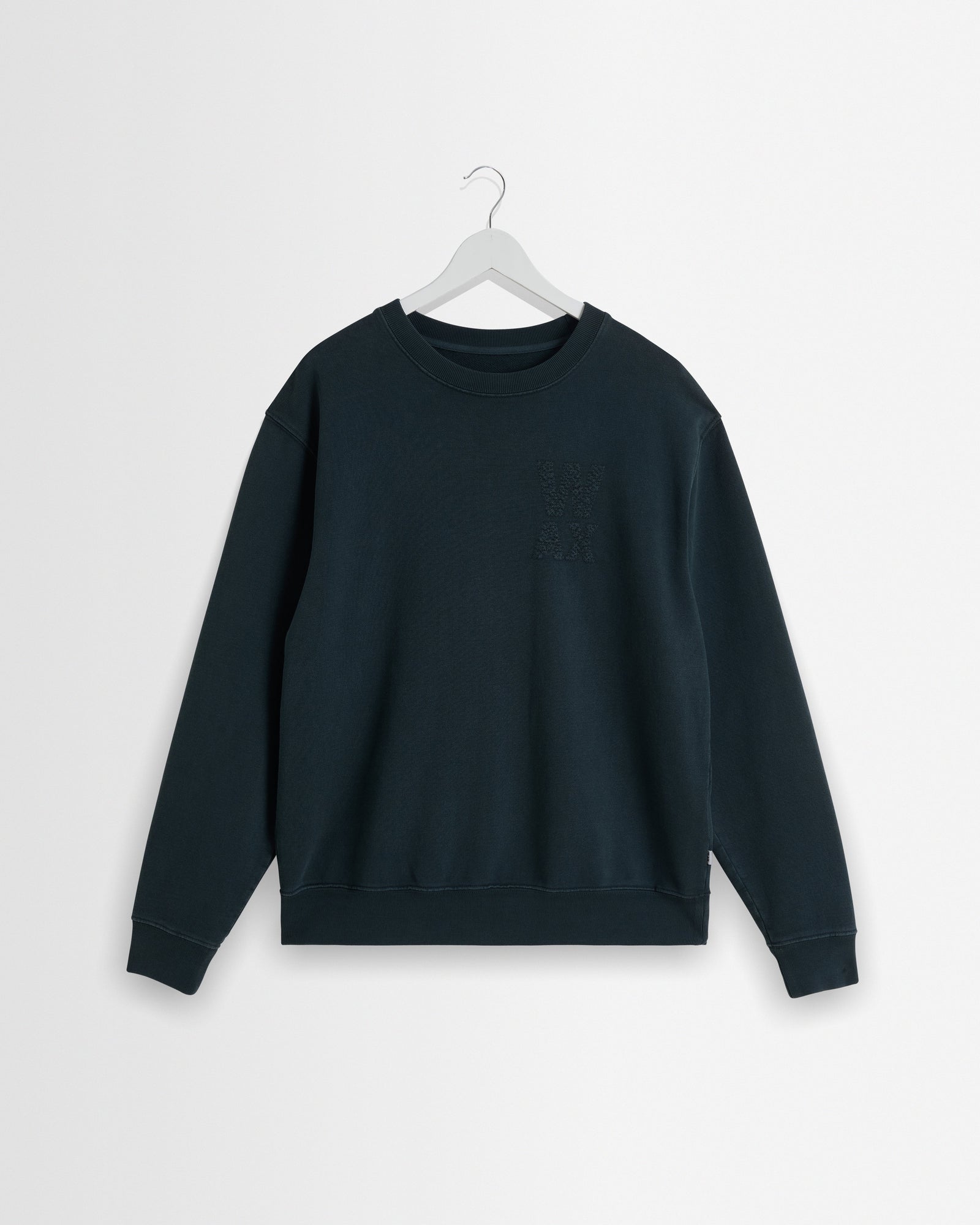 Sidney Washed Embroidered Loopback Cotton Sweatshirt