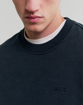 Sidney Washed Loopback Cotton Sweatshirt