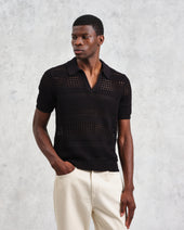 Siena Pointelle Knitted Polo