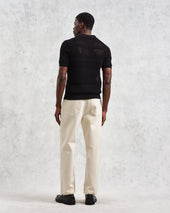 Siena Pointelle Knitted Polo