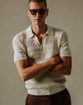 Siena Pointelle Knitted Polo
