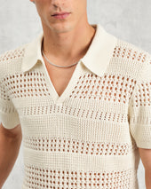 Siena Pointelle Knitted Polo