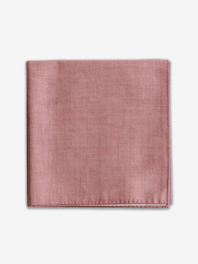 Antique Rose Silk Pocket Square Bari