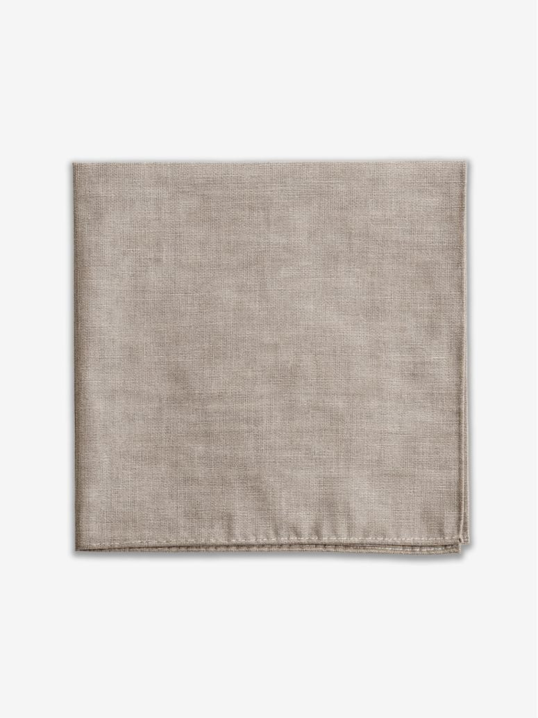 Mocha Silk Pocket Square Bari