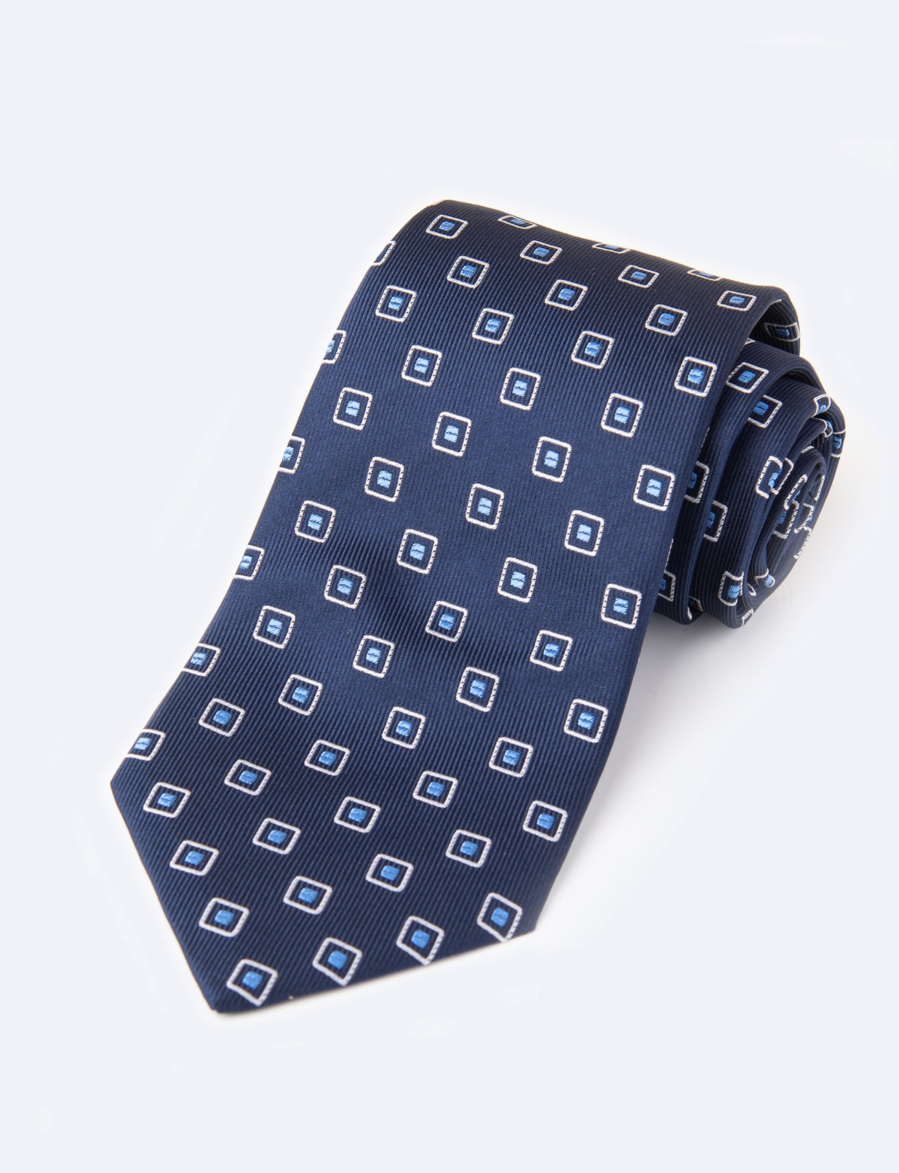 On Navy W Astor Tie