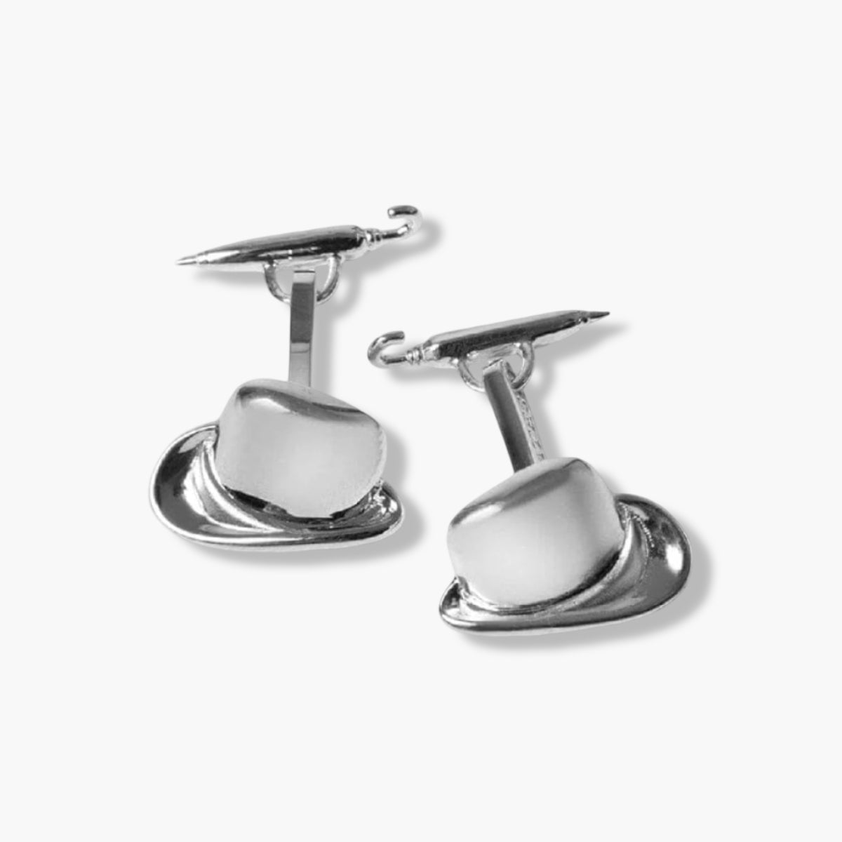 Bowler Hat Umbrella Cufflinks